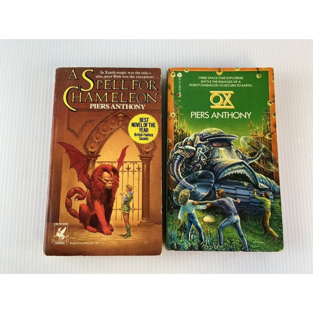 A Spell for Chameleon (Xanth #1) & OX Piers Anthony First Editions